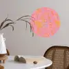 Vloeiend - Verf - Perzik Wandcirkel behangsticker klein 186 -sfeer3