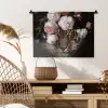 Bloemen - Jan Davidsz de Heem - Tijger - Schilderij - Stilleven - Oude meesters Wandkleed katoen klein -sfeer5