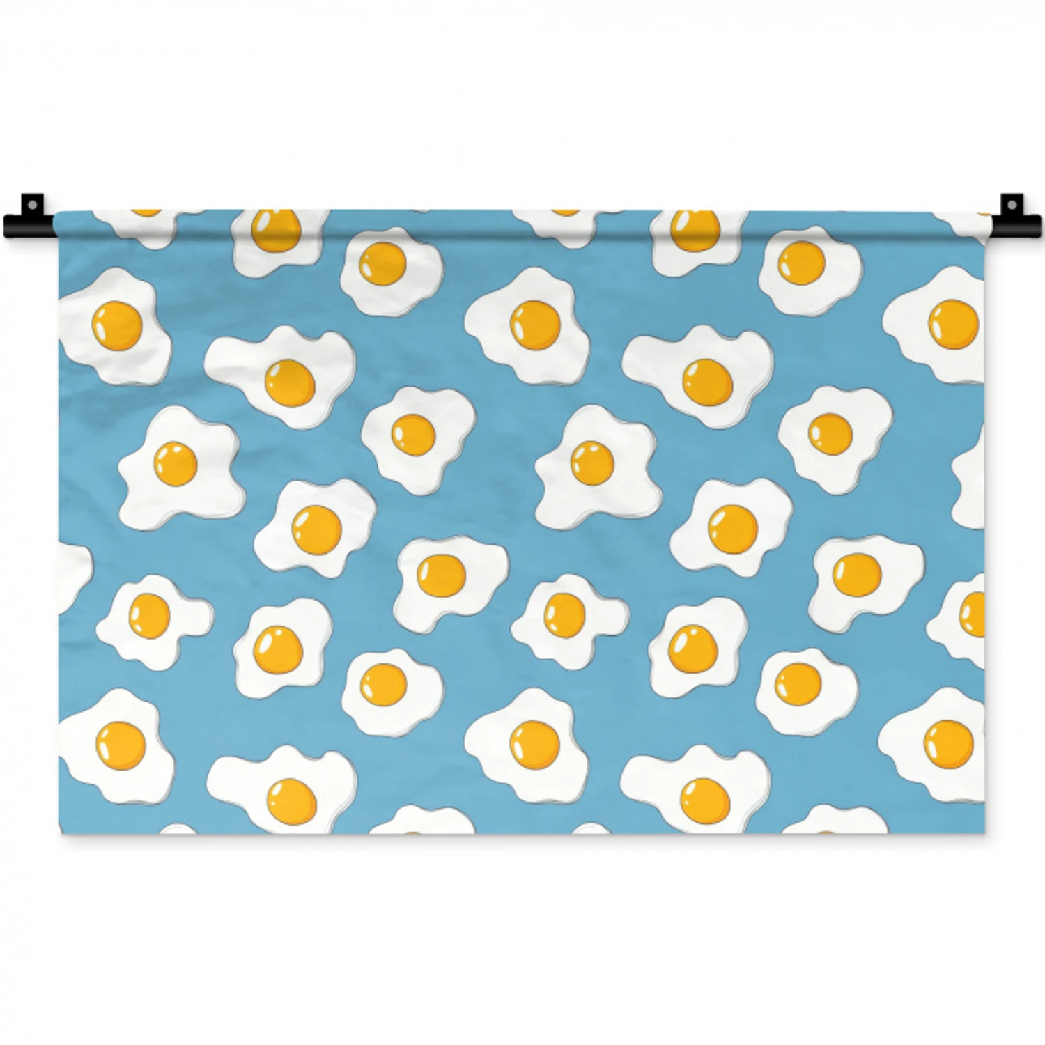 Eieren - Dooiers - Blauw Wandkleed katoen klein 269 -zz3d