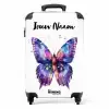 Paarse prachtvlinder NBS - Handbagage koffer - Kinderen Unisex middel -productfoto_recht
