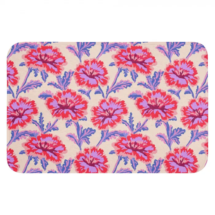 Bloemen - Patroon - Meerkleurig WCmat klein 1009 -3d