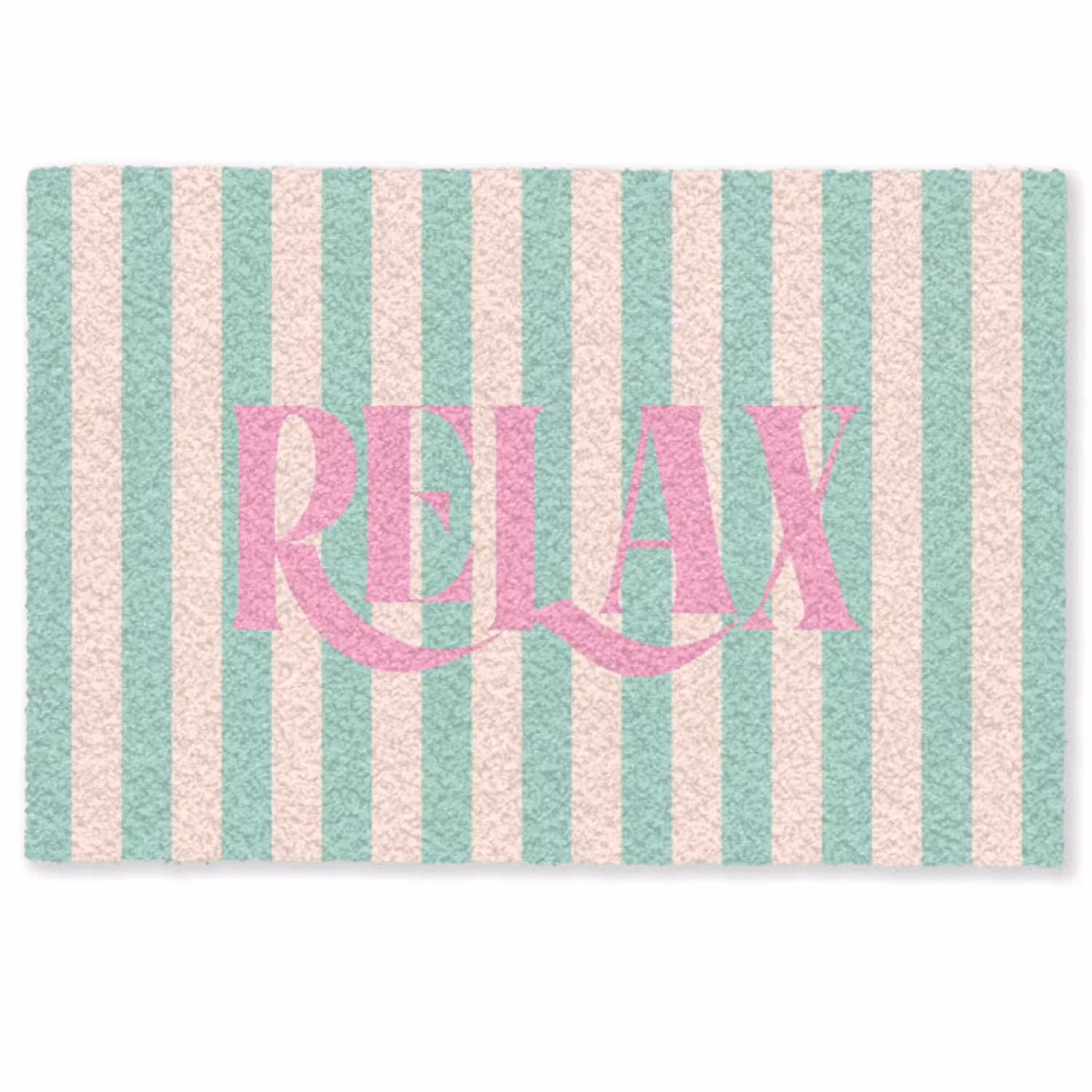Roze - Groen - Strepen - Relax Deurmat klein -zkaufland3d