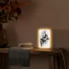 Abstract - Kunst - Modern - Zwart wit Light Box met kabel (Tafellamp) klein -sfeer4