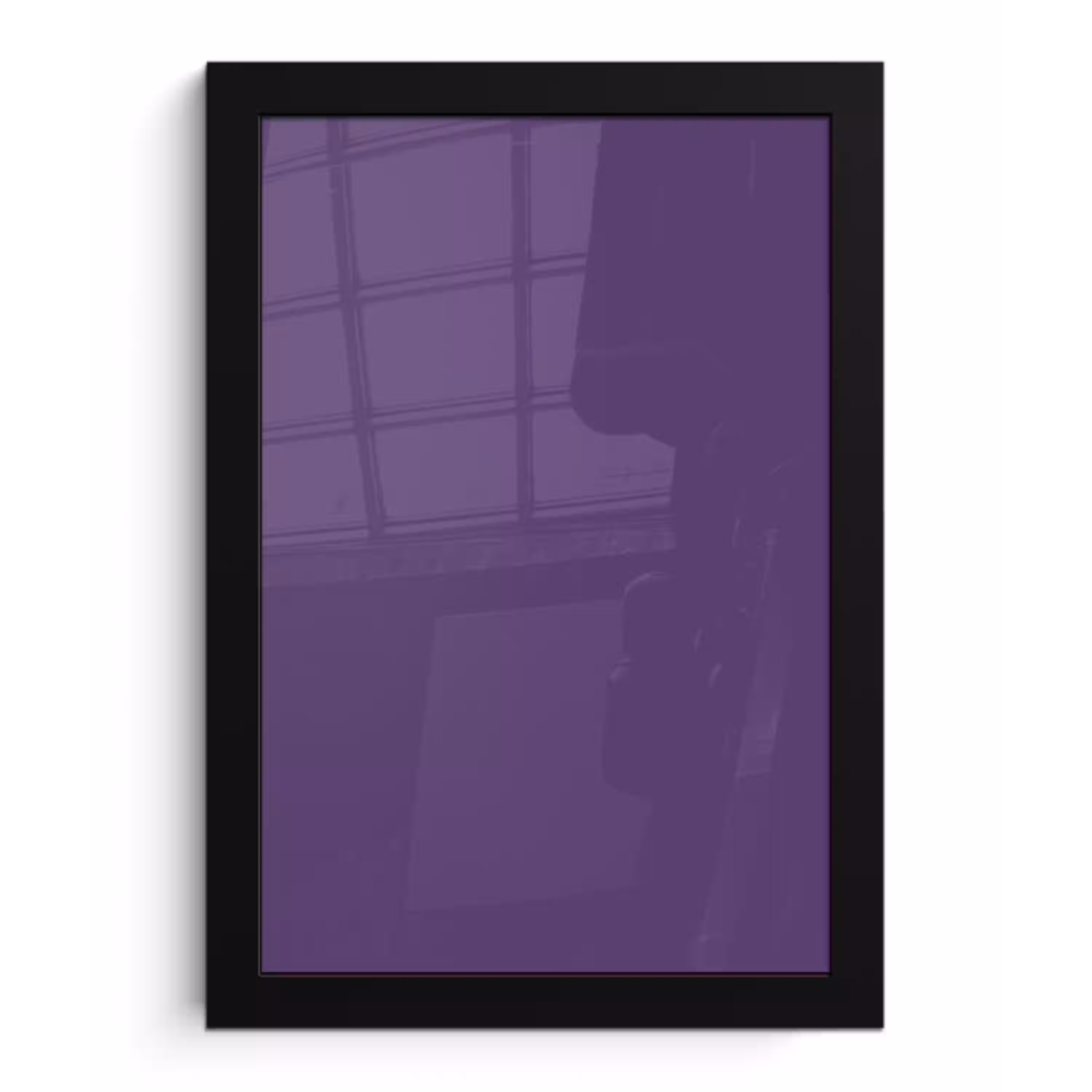 Deep - Plum - Paars fotolijst zwart zonder passe partout klein 224 -3d