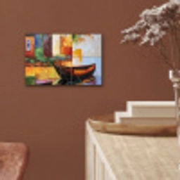 Abstract - Kunst - Boot - Kleuren aluminium wit klein -sfeer4