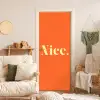 Oranje - Gebroken wit - Nice deurposter klein -sfeer2
