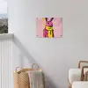 Abstract - Konijn - Sjaal - Geel tuinposter los doek klein -sfeer8