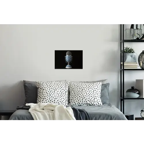Microfoon - Delfts blauw - Muziek Muursticker klein -slaapkamer