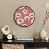 Bloemen - Grafisch - Oranje Fotolijst rond zonder passe partout klein 856 -sfeer1