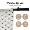 Stippen - Hart - Patroon Wandkleed katoen klein 269 -sfeer2