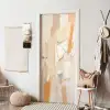 Abstract - Beige - Oranje - Kunst - Modern deurposter klein -sfeer6