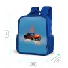 Hotrod flames Kinderrugzak - Blauw middel -productfoto_formaten