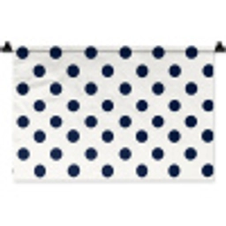 Klassiek - Stippen - Blauw Wandkleed katoen klein 269 -zz3d