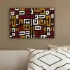 Abstract - Patroon - Rood canvas 2cm klein -sfeer3