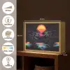 Palmbomen - Neonbergen - Sterrenhemel - Zon Light Box met batterij (Wandlamp) middel -USP_websiteoverzichtNL