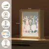 Kerst - Gnomen - Pastel Light Box met kabel (Tafellamp) klein -USP_NL