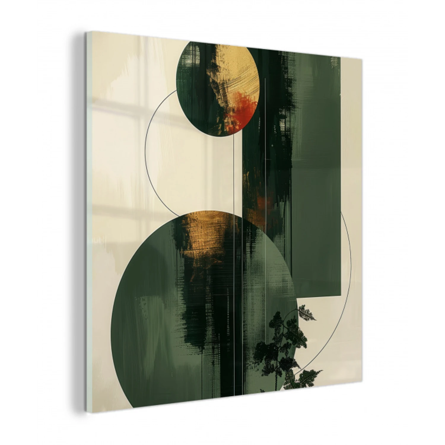 Kunst - Cirkels - Modern - Abstract plexiglas 5mm klein -z3d