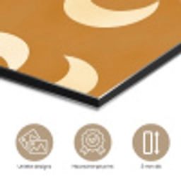Manen - Patroon - Oker aluminium wit klein 46 -closeup_NL