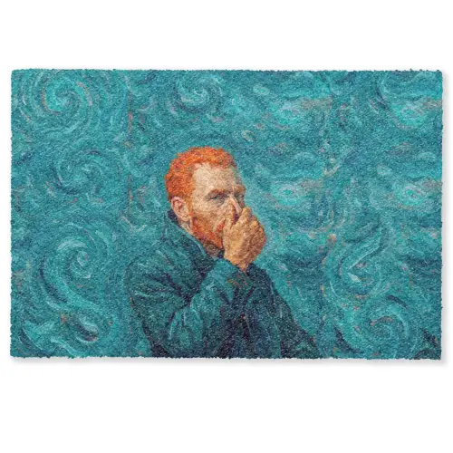 Portret - Klassiek - Blauw Deurmat klein -zkaufland3d