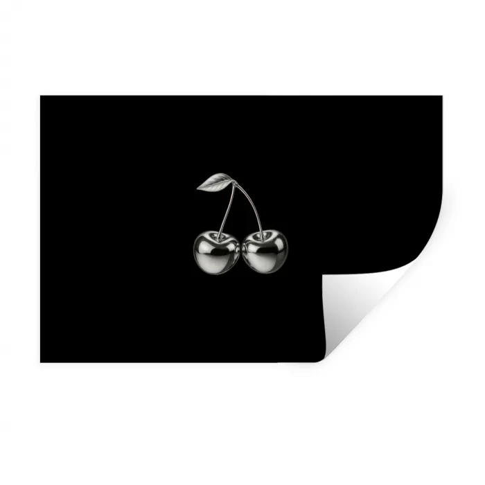 Kers - Luxueus - Metallic Muursticker klein -3d