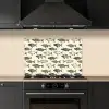Vissen - Klassiek - Groen keuken achterwand spatscherm klein 900 -sfeer1