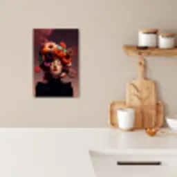 Vrouw - Donuts - Kleurrijk KitchenYeah - Keuken - Canvas klein -sfeer1