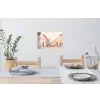 Bloemen - Huizen - Dorp Muursticker klein -eettafel