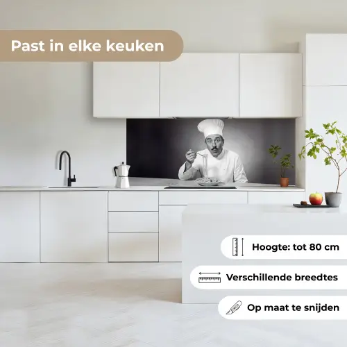 Chef - Spaghetti - Pasta keuken achterwand 2 middel -sfeer4_NL