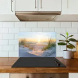 Strand - Zon - Duin - Gras - Zand - Horizon keuken achterwand spatscherm klein -sfeer2