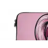 Vintage - Vrouw - Roze laptophoes neopreen klein -detail