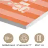 Tekst - Gestreept - Oranje - Zomer PET vilt klein -closeup_NL