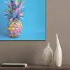 Ananas - Blauw - Tropisch - Vrolijk PET vilt klein -sfeer6_closeup