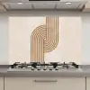 Symmetrische bocht - Koperkleurig keuken achterwand spatscherm klein -3d_website