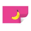 Banaan - Geel - Fruit Muursticker klein -3d