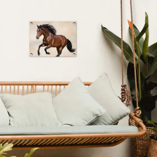 Paard - Galop - Energie tuinposter los doek klein -sfeer7