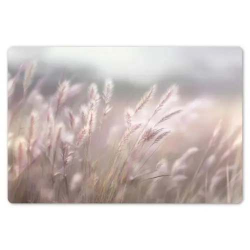 Graspluimen - Wind - Beige - Mistig Placemat vinyl groot -zzsfeer1_Kitchenyeah-website