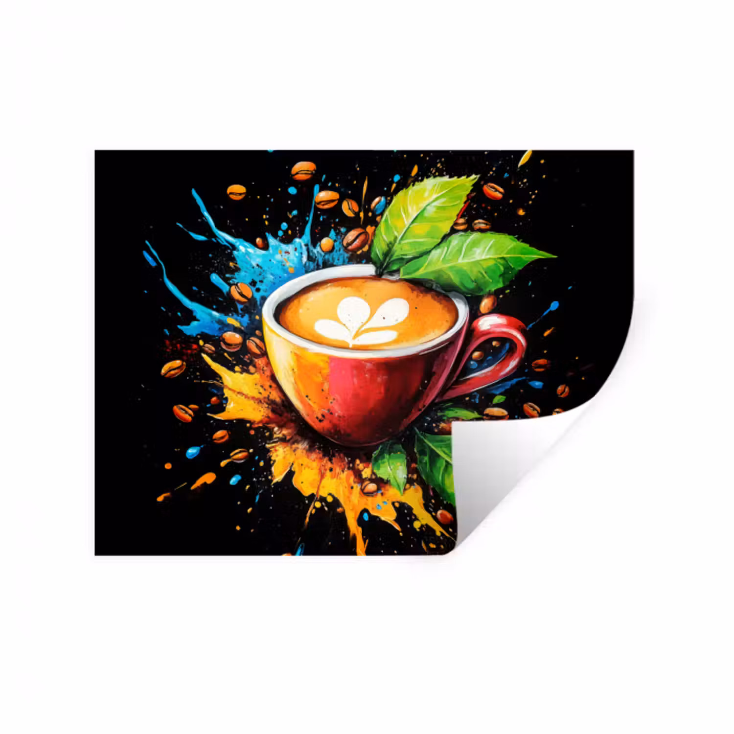 Wandtattoo – Kaffee - Graffiti - Trinken - Abstrakt