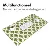 Patroon - Retro - Groen Muismat XXL klein 681 -sfeer4