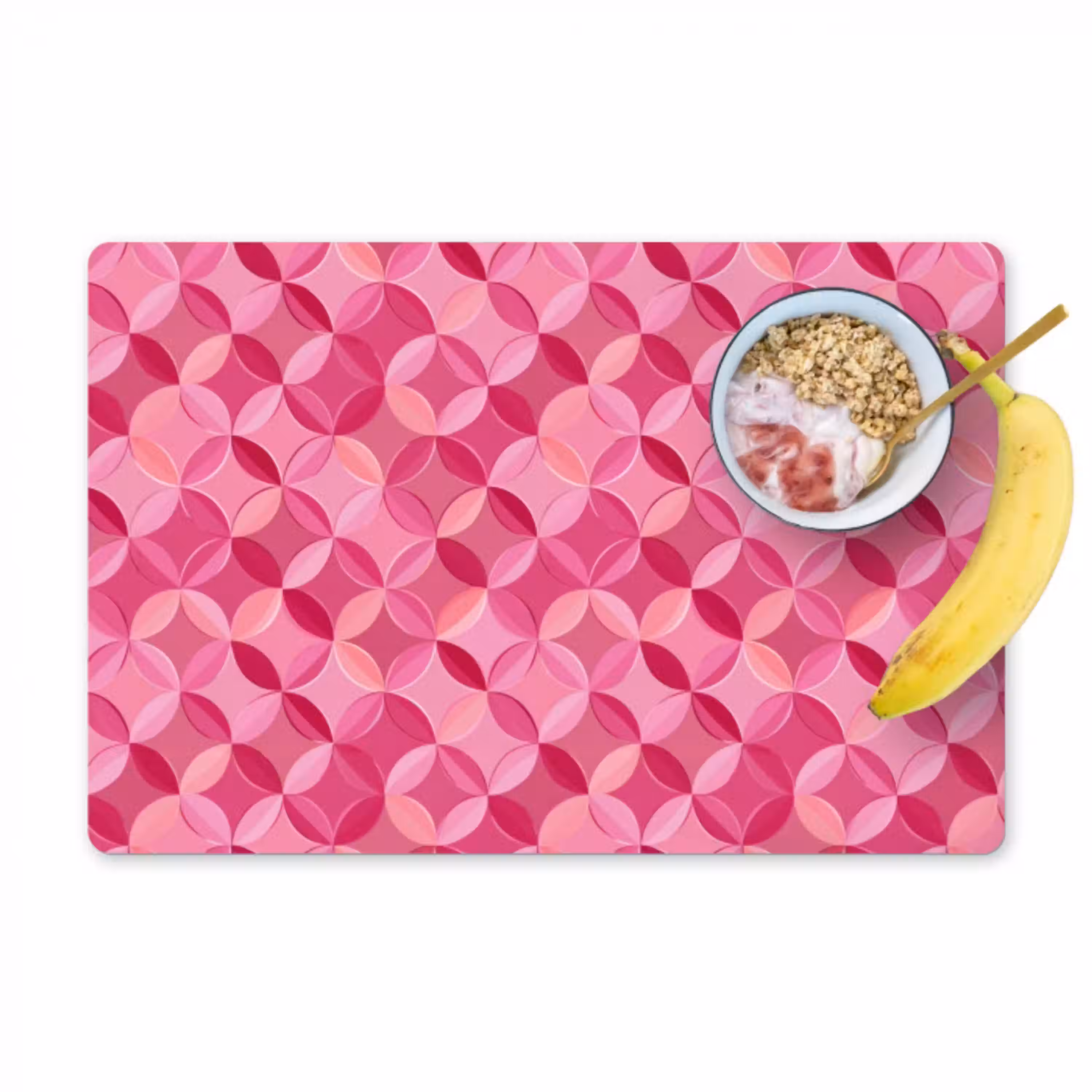Geometrisch - Mozaïek - Modern - Roze Placemat vinyl groot 368 -zzzproduct_Kitchenyeah-website