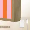 Strepen - Oranje - Verticaal - Ciao bella Light Box met batterij (Wandlamp) middel -USP_websiteoplaadbaarNL