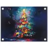 Kerstboom - Kerst - Abstract - Kleurrijk tuinposter los doek klein -3d