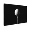 Golfbal - Minimalistisch - Wit Tuinposter op houten frame 2 cm dik klein -3d