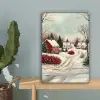 Kerstsfeer - Landelijk - Rood canvas 2cm klein -sfeer4