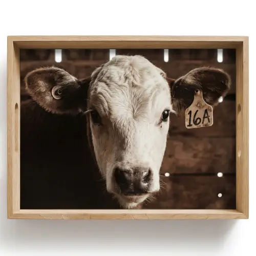 Kalf - Oormerk - Houten stal Dienblad Rechthoek middel -z3d_shopping