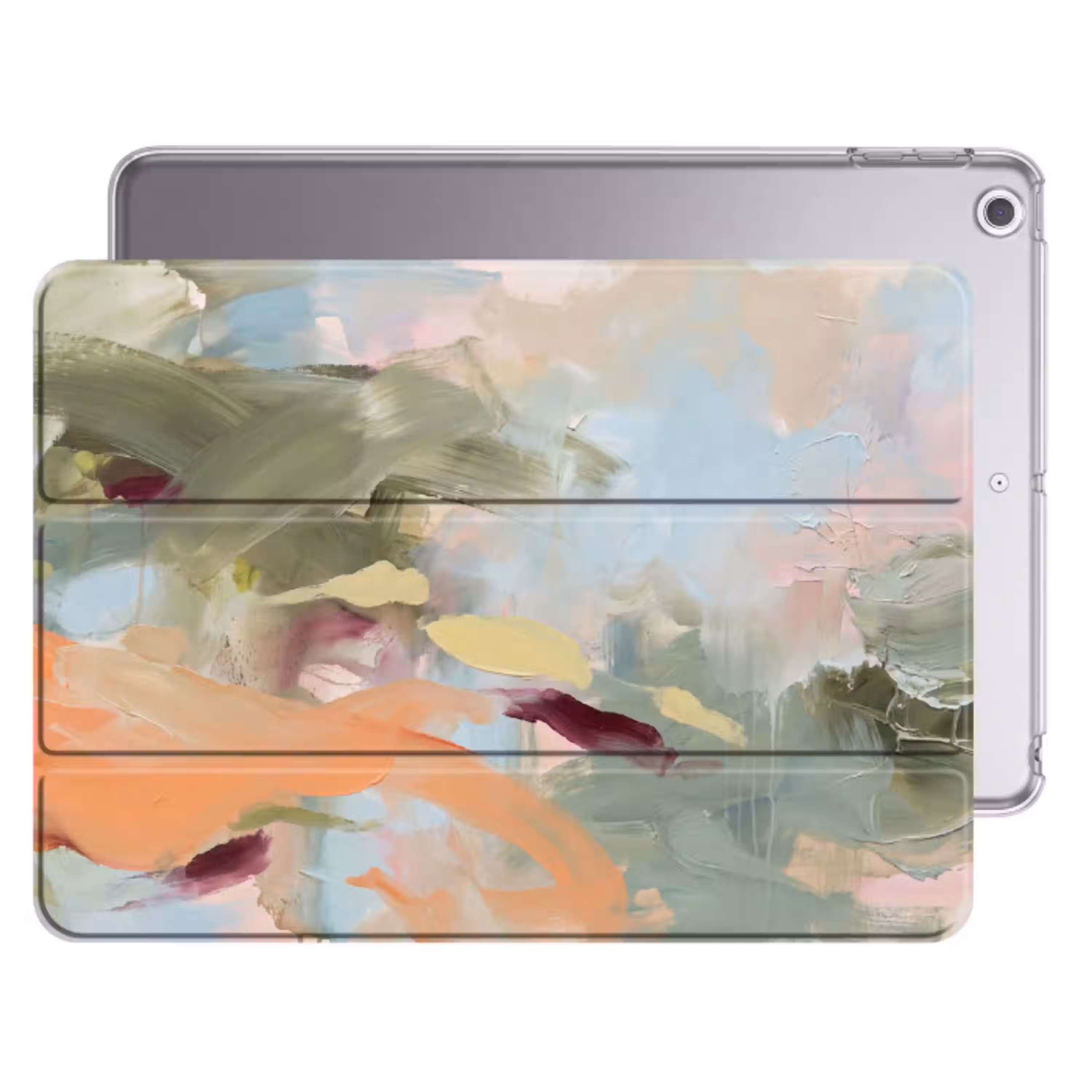 Abstract - Borstelstreken - Kunst - Modern - Pastel Apple iPad 2017 middel -threedimensional_3d_global
