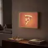 Pizza - Kaas - Rood - Pepperoni Light Box met batterij (Wandlamp) middel -sfeer1