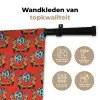 Rood - Disco - Patroon Wandkleed katoen klein 269 -sfeer2