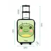 Kawai - Kikker - Groen Kinderkoffer - Zwart klein -productfoto_formaten