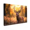 Hert - Gewei - Herfst - Bos - Bruin - Natuur - Bosdieren Tuinposter op houten frame 2 cm dik klein -3d