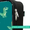 Tyranosaurus specs Kinderkoffer - Zwart klein -rits_FR